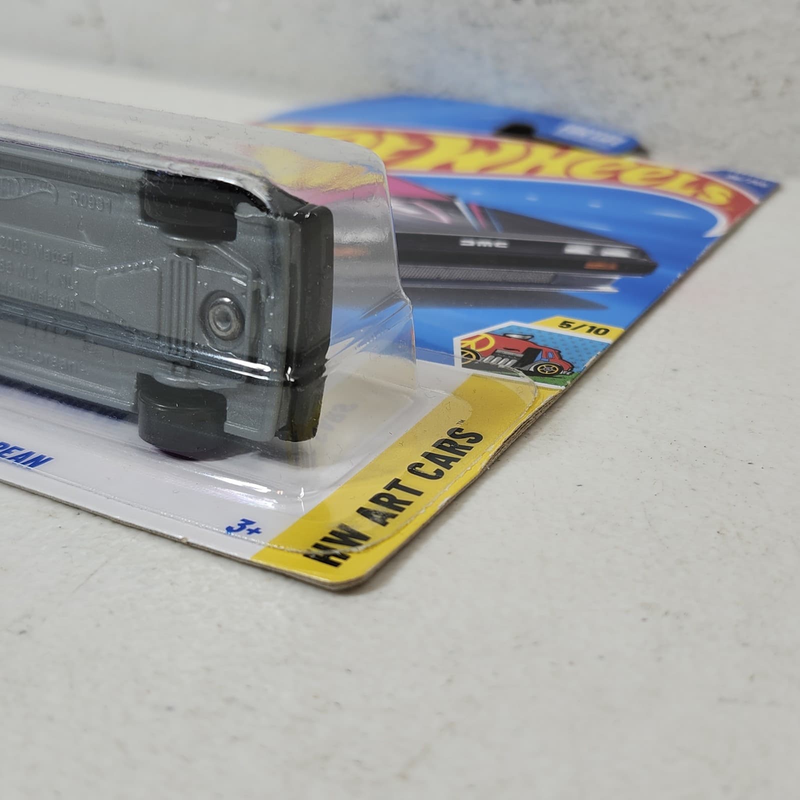 Hot Wheels DMC Delorean HW Art Cars Black 1/64 Toy Vehicle NEW - Thumbnail 6