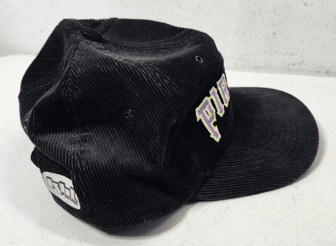 Vintage MLB Pittsburgh Pirates Snapback Hat Baseball Trucker Cap Corduroy Neon - Thumbnail 6