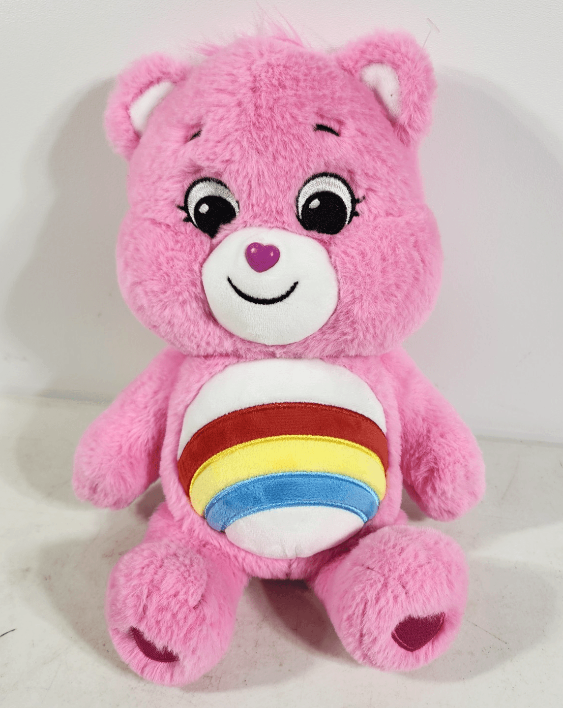 Care Bears Cheer Bear 13" Rainbow Pink Plush Stuffed Animal 2020 Model - Thumbnail 2