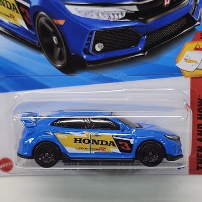 2025 Hot Wheels 2018 Honda Civic Type R Then And Now Blue Car 1/64 Toy NEW - Thumbnail 2