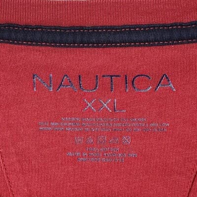 Nautica Shirt Men's Size XXL Red Long Sleeve Pull Over - Thumbnail 7
