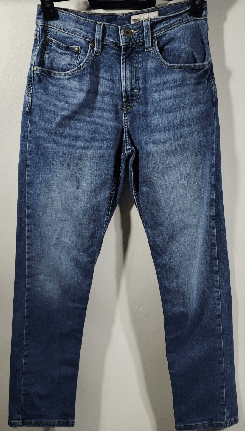 Wrangler Men's Athletic Fit Jeans Size 28 X 30 Blue Denim Pants - Thumbnail 5