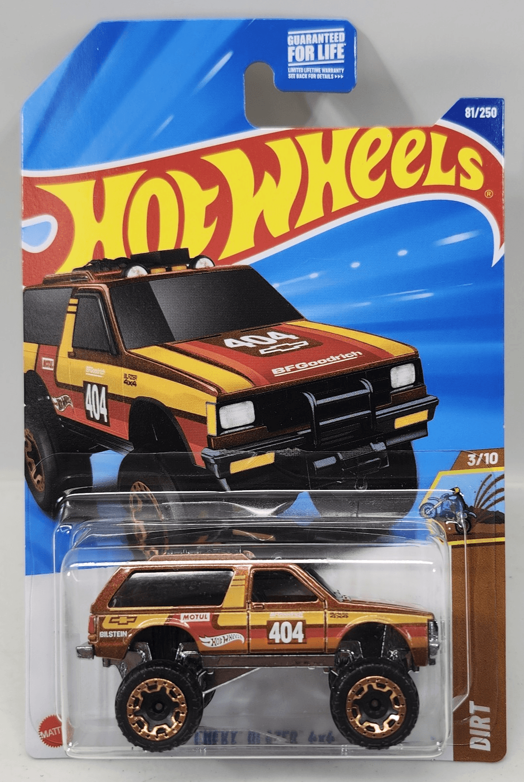 2025 Hot Wheels Chevy Blazer 4X4 Dirt Car 1/64 Toy Vehicle NEW