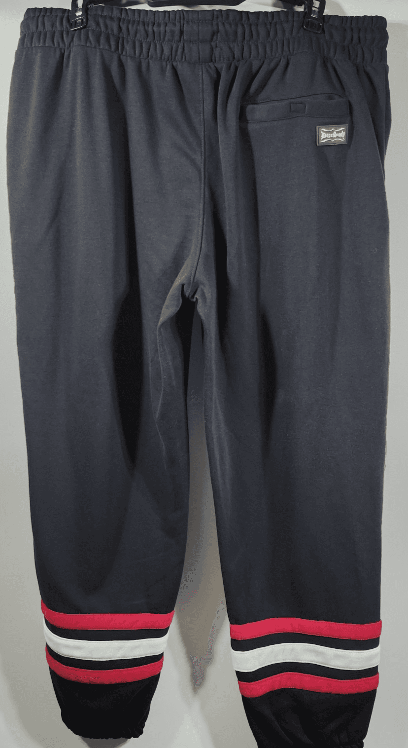 Dogg Supply Snoop Jogger Sweatpants Men's 3XL Black Red Streetwear NEW - Thumbnail 6