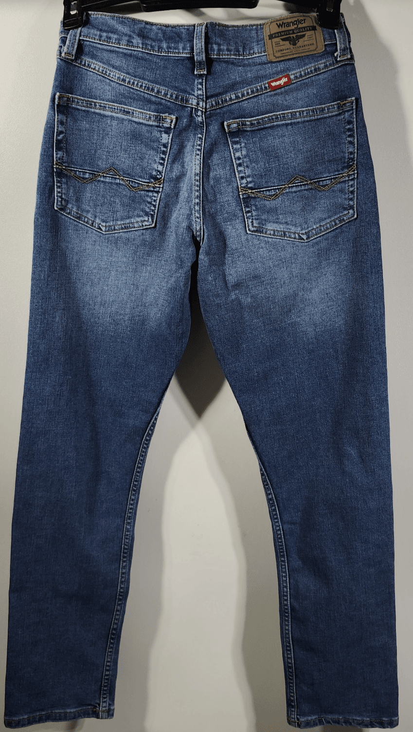 Wrangler Men's Athletic Fit Jeans Size 28 X 30 Blue Denim Pants - Thumbnail 6