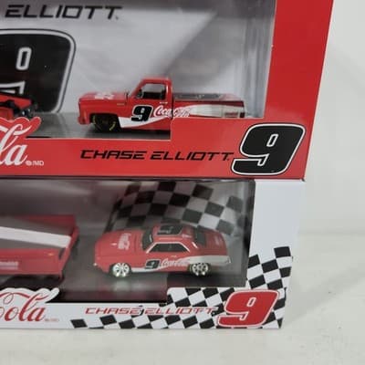 M2 Haulers Lot Chase Elliott Coca-Cola Chevy Cheyenne Super 10 Camaro Toy NEW - Thumbnail 4