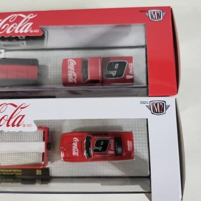 M2 Haulers Lot Chase Elliott Coca-Cola Chevy Cheyenne Super 10 Camaro Toy NEW - Thumbnail 10