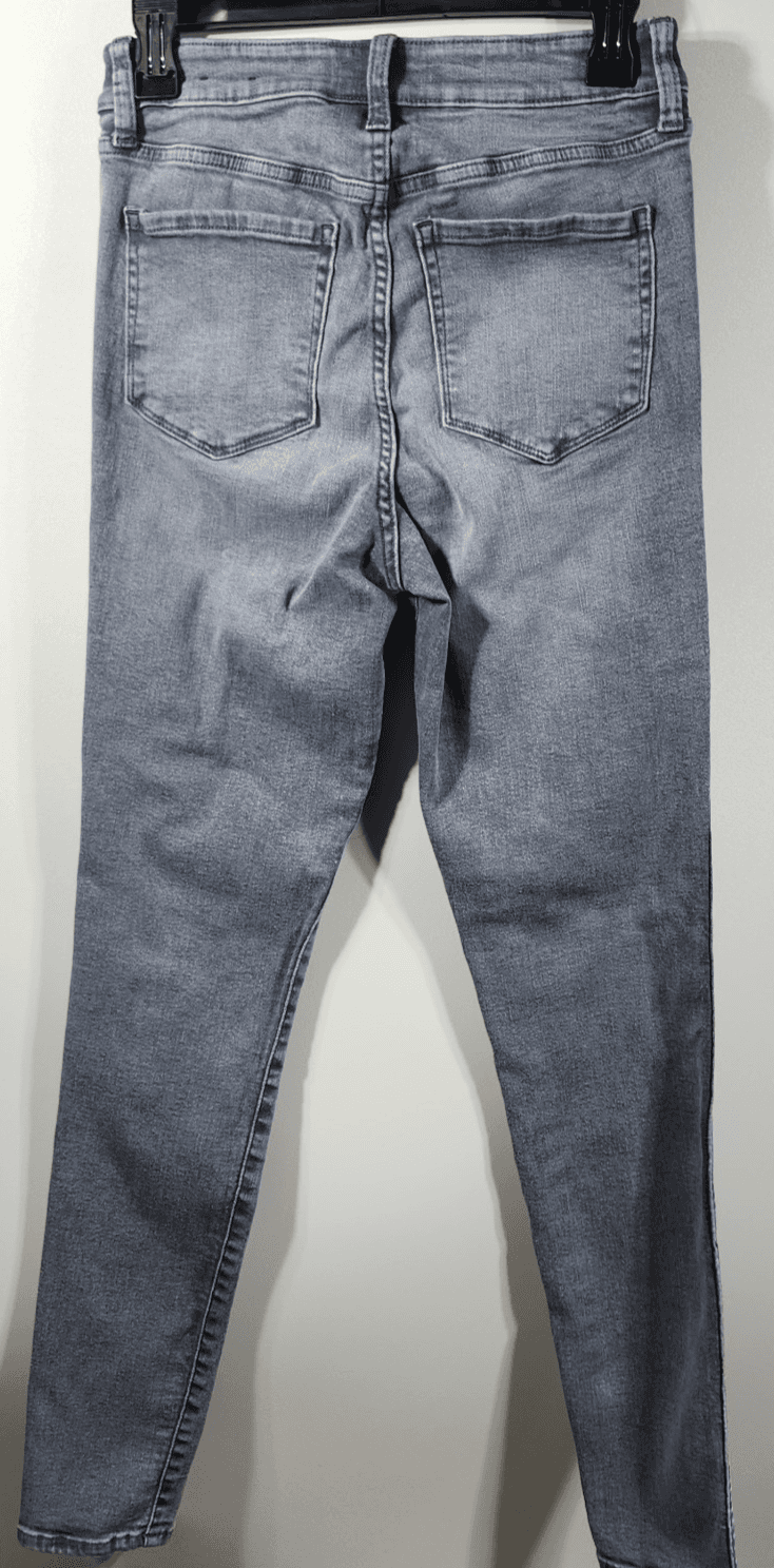 GAP Denim Women's Universal Legging Size 4/27 Jeans Tall Gray Stretch High Rise - Thumbnail 4