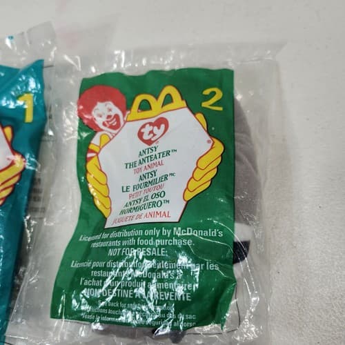 1996 McDonald's Happy Meal Ty Teenie Beanie Spunky Chops Freckles Antsy Lot NEW - Thumbnail 5