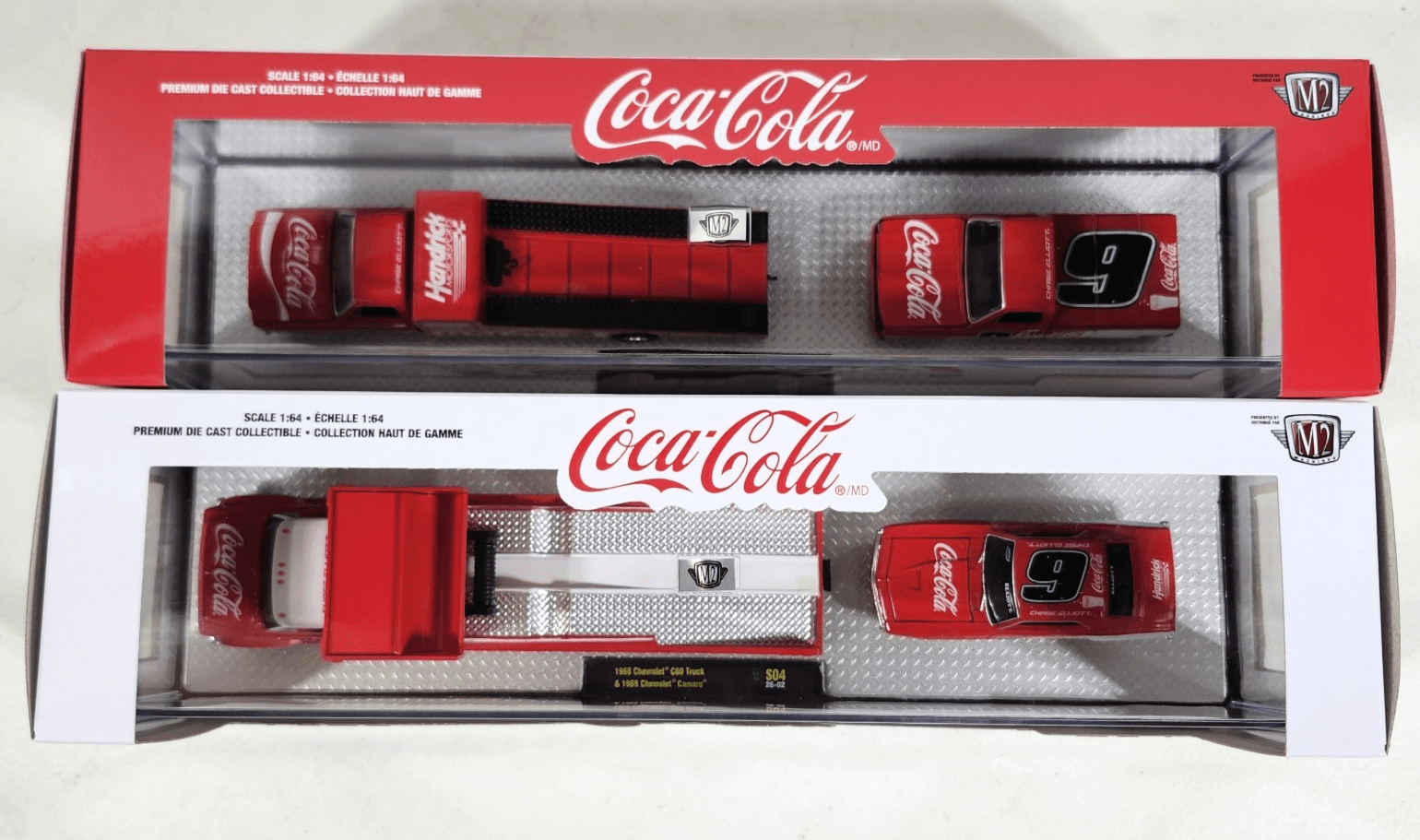 M2 Haulers Lot Chase Elliott Coca-Cola Chevy Cheyenne Super 10 Camaro Toy NEW - Thumbnail 8