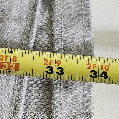 J America Men's XXL Shirt Long Sleeve 4-Button Henley Gray Cotton - Thumbnail 3