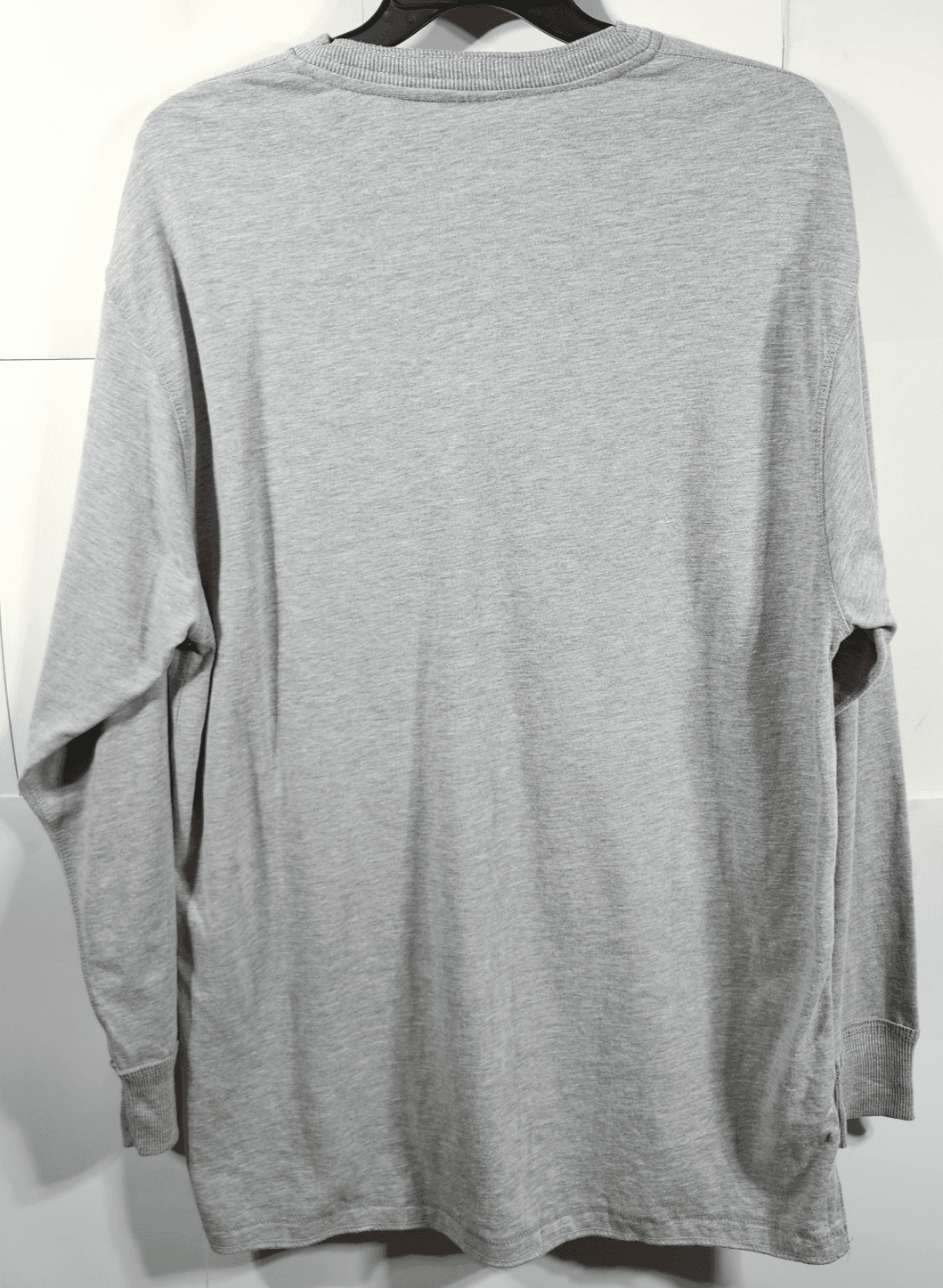 J America Men's XXL Shirt Long Sleeve 4-Button Henley Gray Cotton - Thumbnail 6