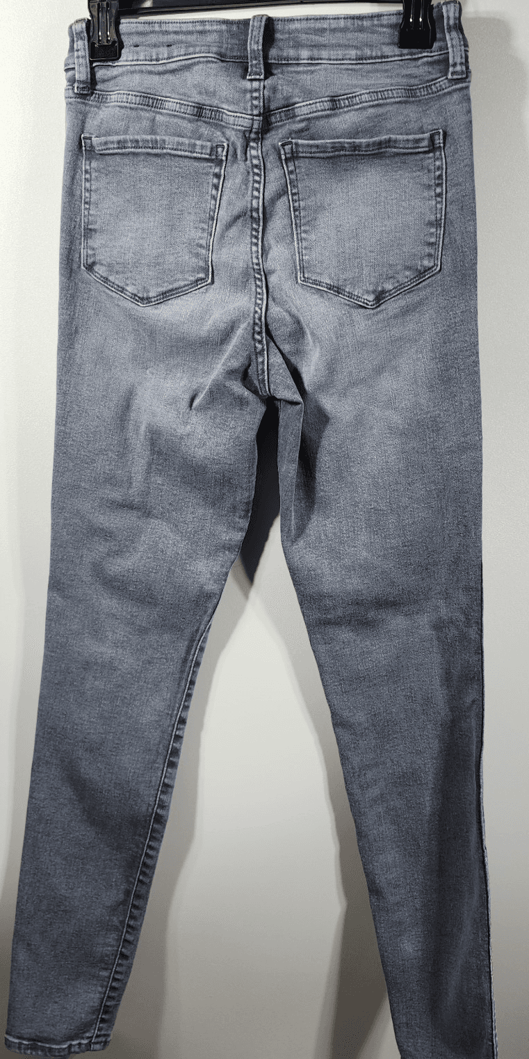 GAP Denim Women's Universal Legging Size 4/27 Jeans Tall Gray Stretch High Rise - Thumbnail 6