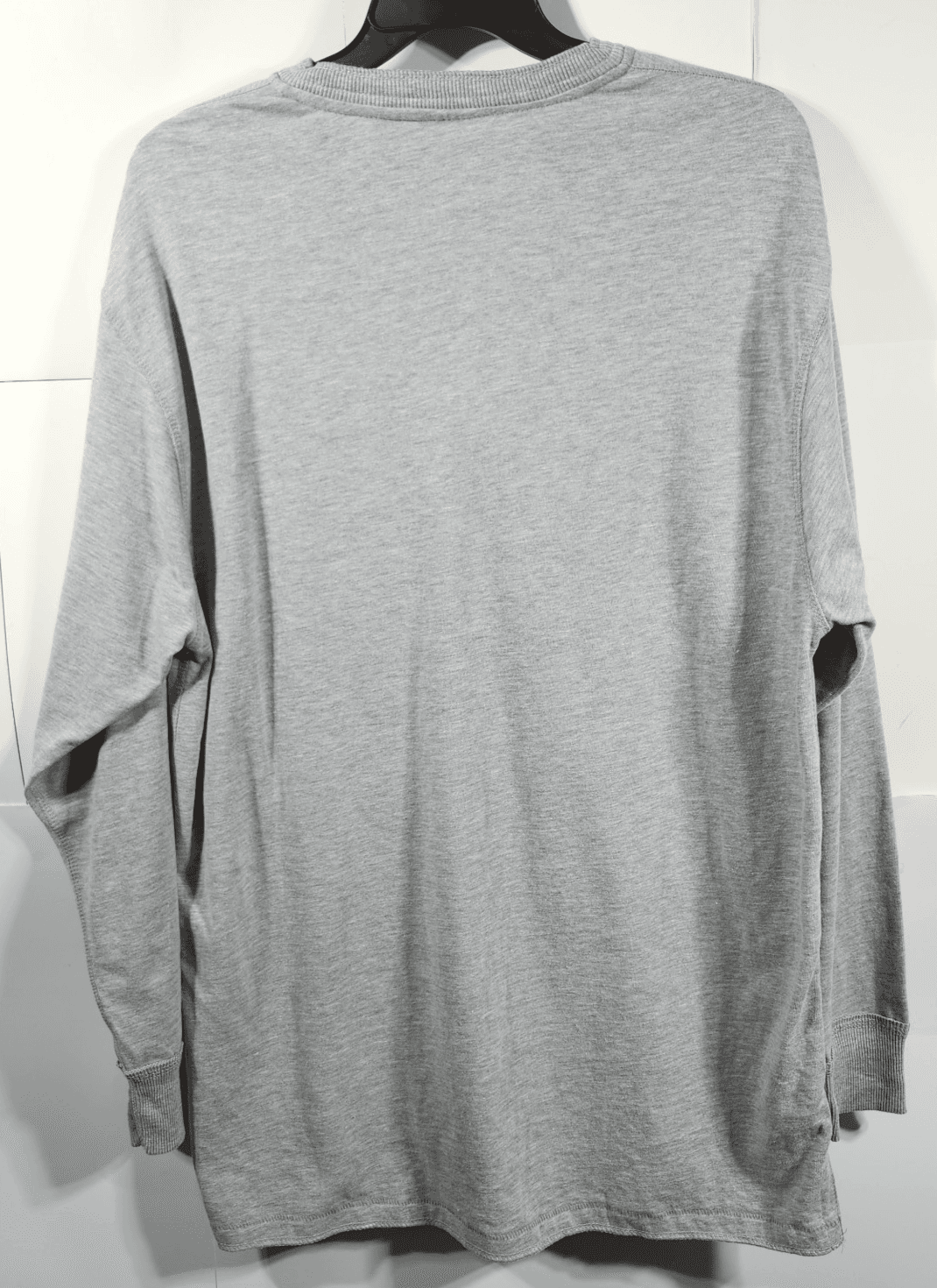 J America Men's XXL Shirt Long Sleeve 4-Button Henley Gray Cotton - Thumbnail 4