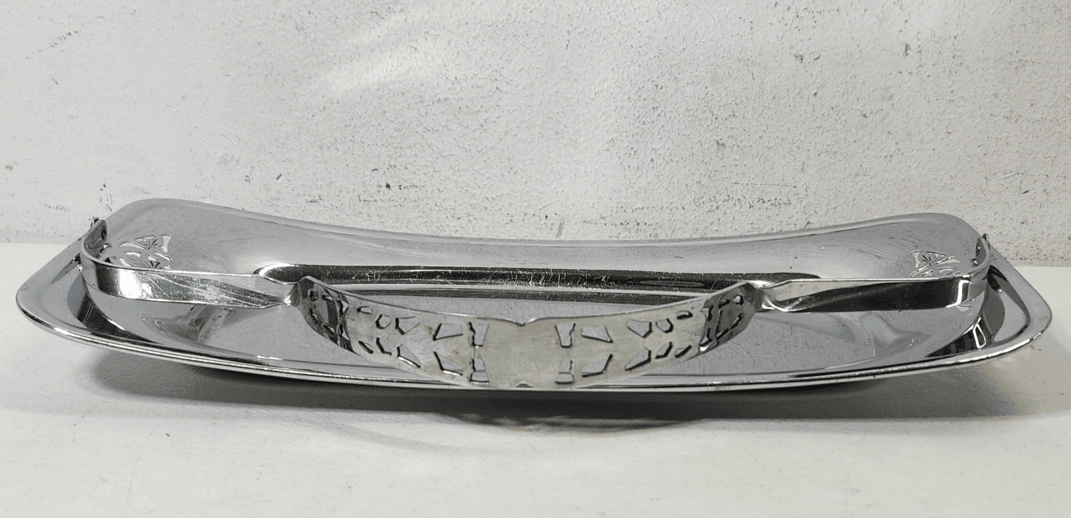 Farberware Art Deco Metal Bread Tray with Folding Handle 12.25" - Thumbnail 6