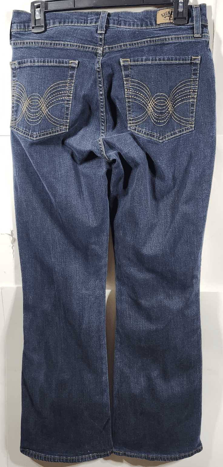 Levi's Women's 8 Curvy Bootcut Jeans Blue Denim Dark Wash Pants - Thumbnail 4