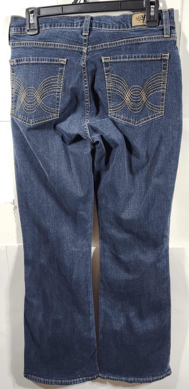 Levi's Women's 8 Curvy Bootcut Jeans Blue Denim Dark Wash Pants - Thumbnail 6