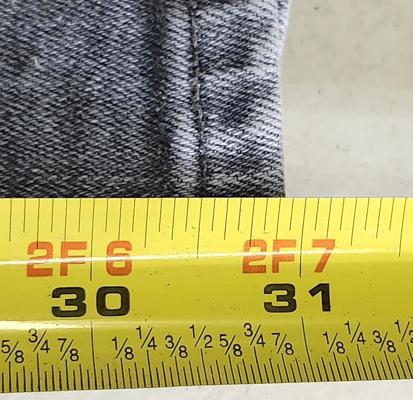 GAP Denim Women's Universal Legging Size 4/27 Jeans Tall Gray Stretch High Rise - Thumbnail 3