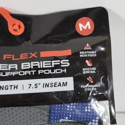 AND1 Men's M Flex Mid Length Boxer Briefs 6 Pairs Underwear NEW - Thumbnail 2