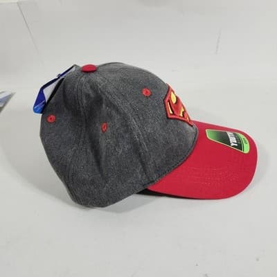 DC Comics Superman Hat Cap Adjustable Snapback Youth One Size Fits Most NEW - Thumbnail 4