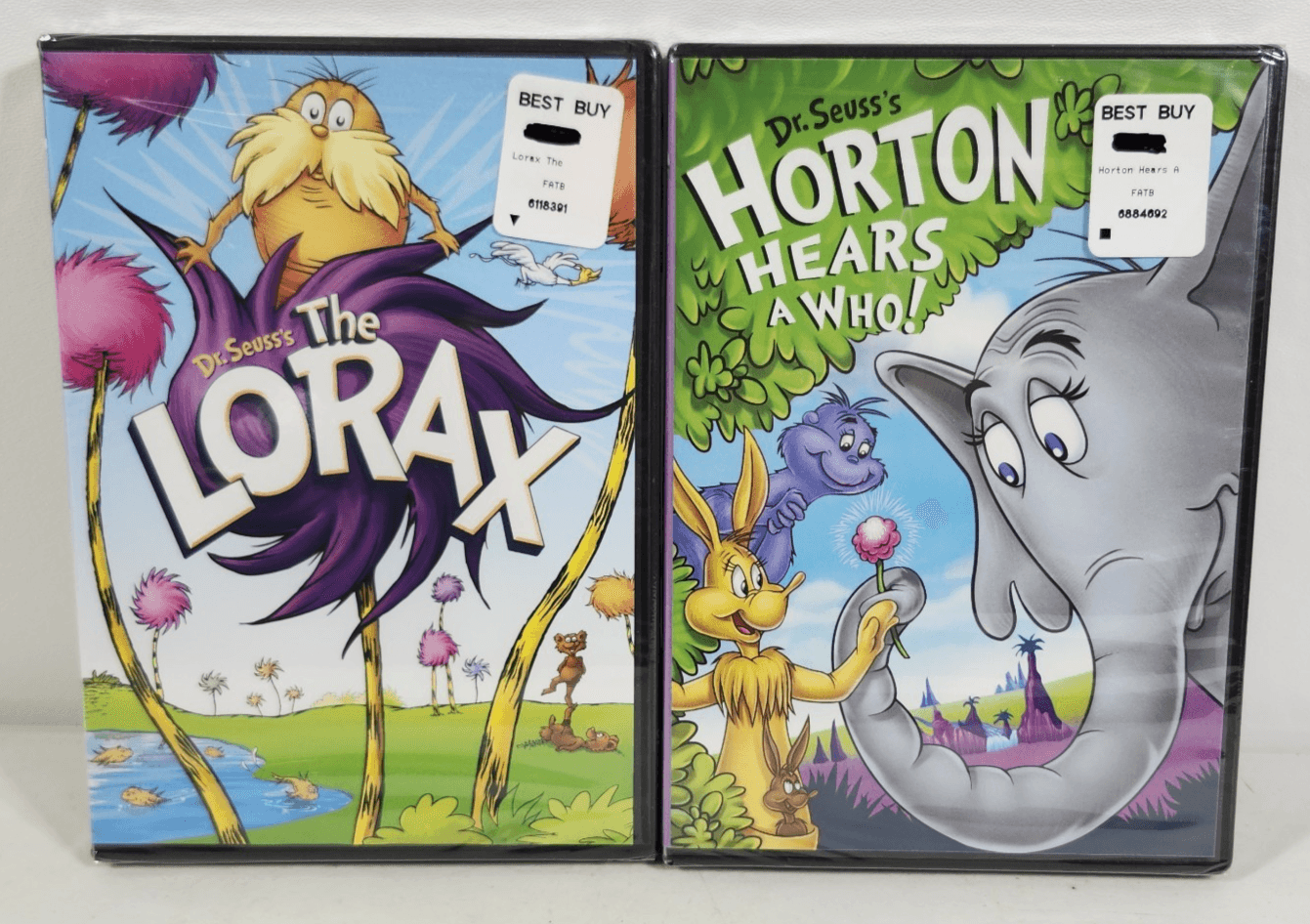 Dr. Seuss' Horton Hears a Who & The Lorax DVD Movies Cartoon Sealed NEW