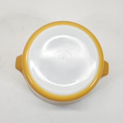 Vintage Pyrex Old Orchard Round Casserole Dish 1 Quart #473 Bake Serve & Store - Thumbnail 7