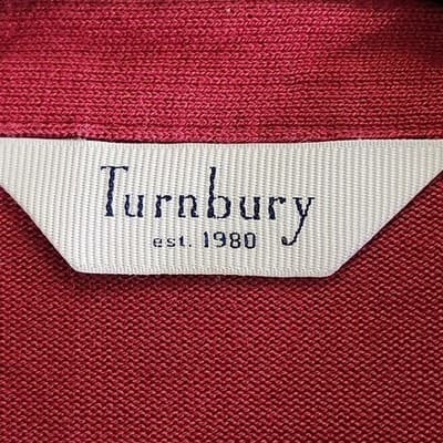 Turnbury Polo Shirt Men's XXL Red Long Sleeve Cotton Solid Classic Preppy - Thumbnail 7