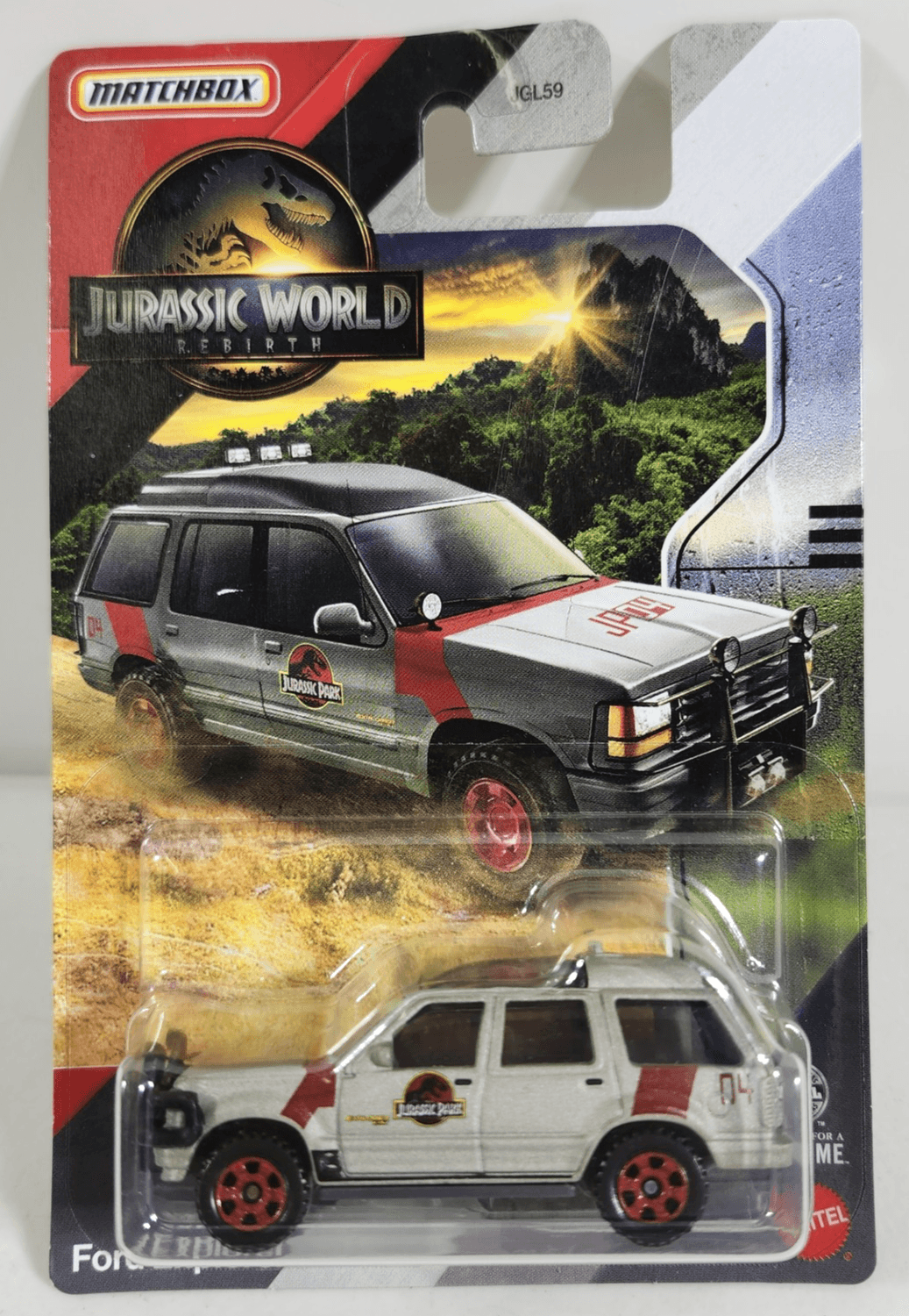 Matchbox Jurassic World Ford Explorer Car 1/64 Toy Vehicle NEW
