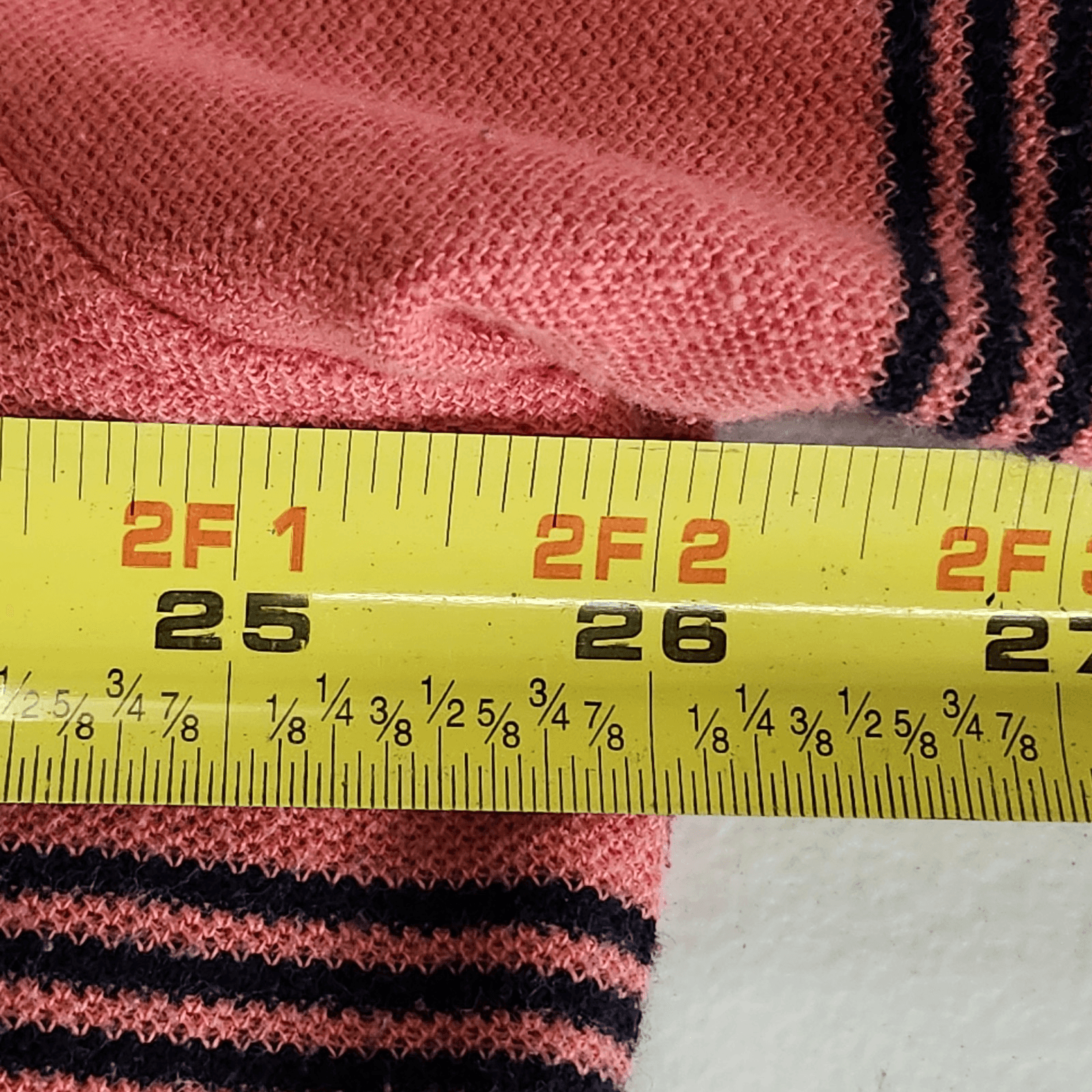 Nautica Polo Shirt Men's 3XL Blue Pink Striped Short Sleeve Classic Fit - Thumbnail 2