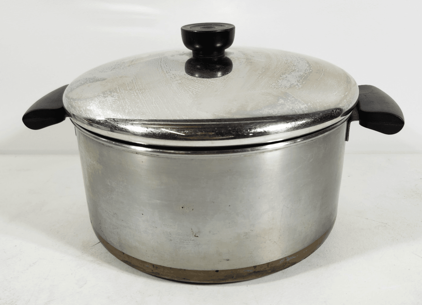 Revere Ware 4.5 Qt Quart Copper Bottom Sauce Pan Pot W/Lid Stainless