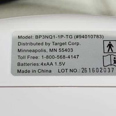Target Up & Up Blood Pressure Monitor White With Cuff - Thumbnail 4