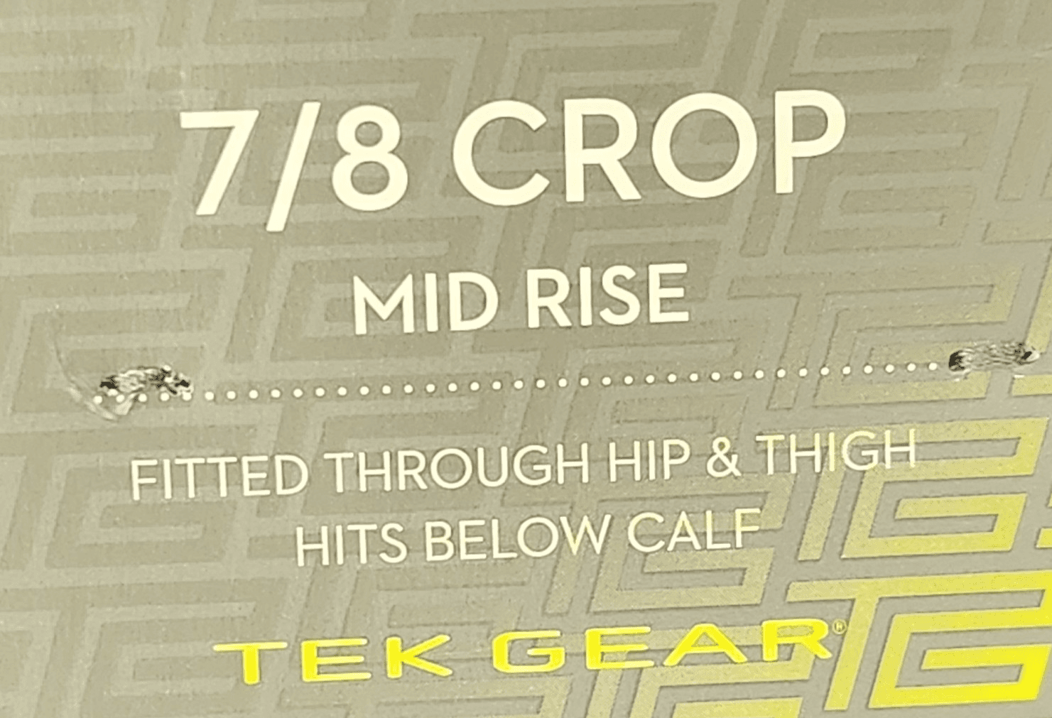 Tek Gear Leggings Women's S Blue Crop Active Athletic Mid Rise Elastic Workout - Thumbnail 7