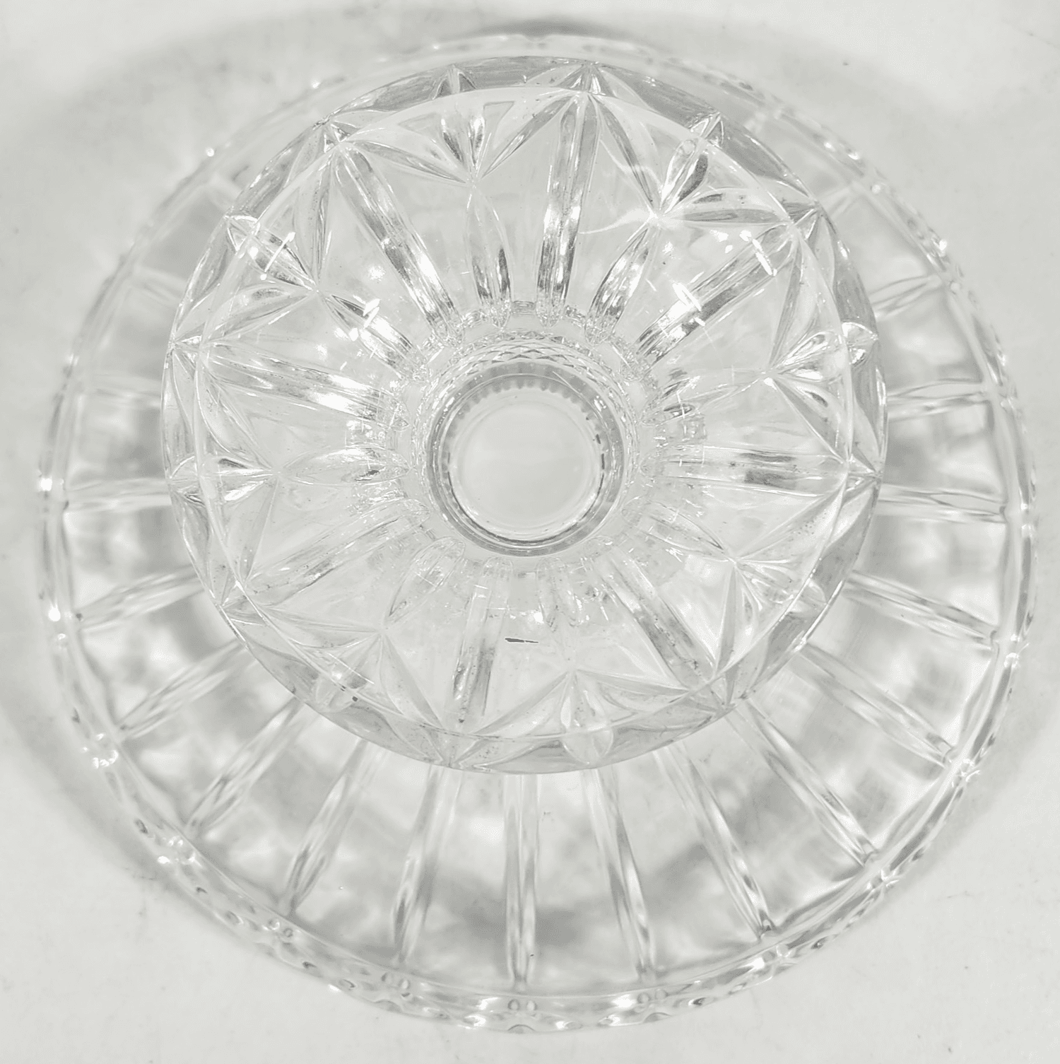 Vtg Godinger Olympia Leaded Crystal Pedestal Centerpiece Compote Bowl Holidays - Thumbnail 8