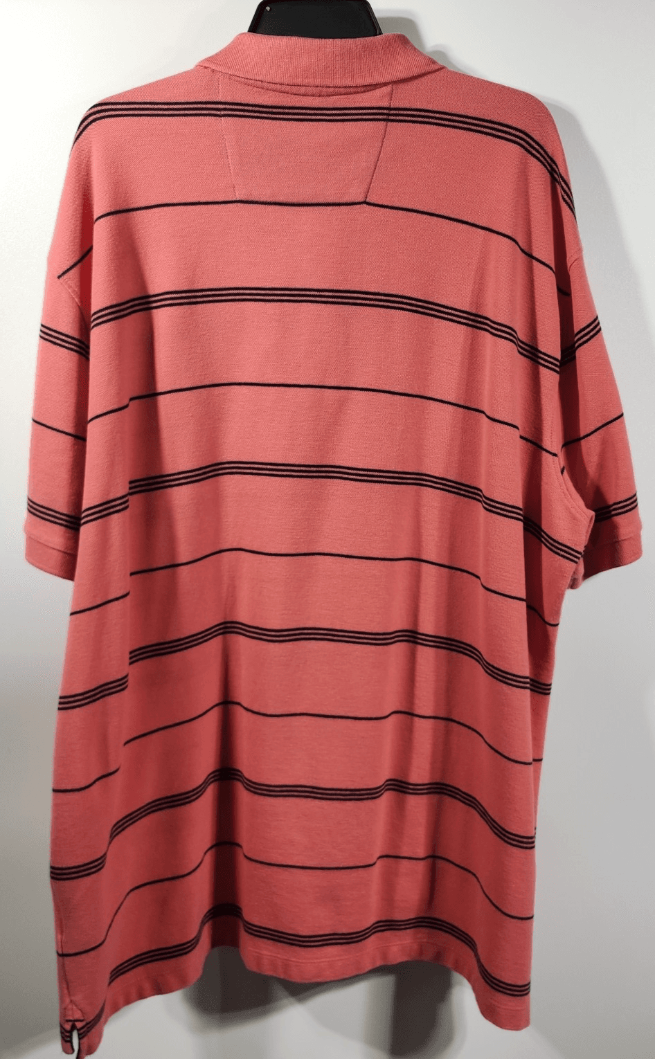 Nautica Polo Shirt Men's 3XL Blue Pink Striped Short Sleeve Classic Fit - Thumbnail 6