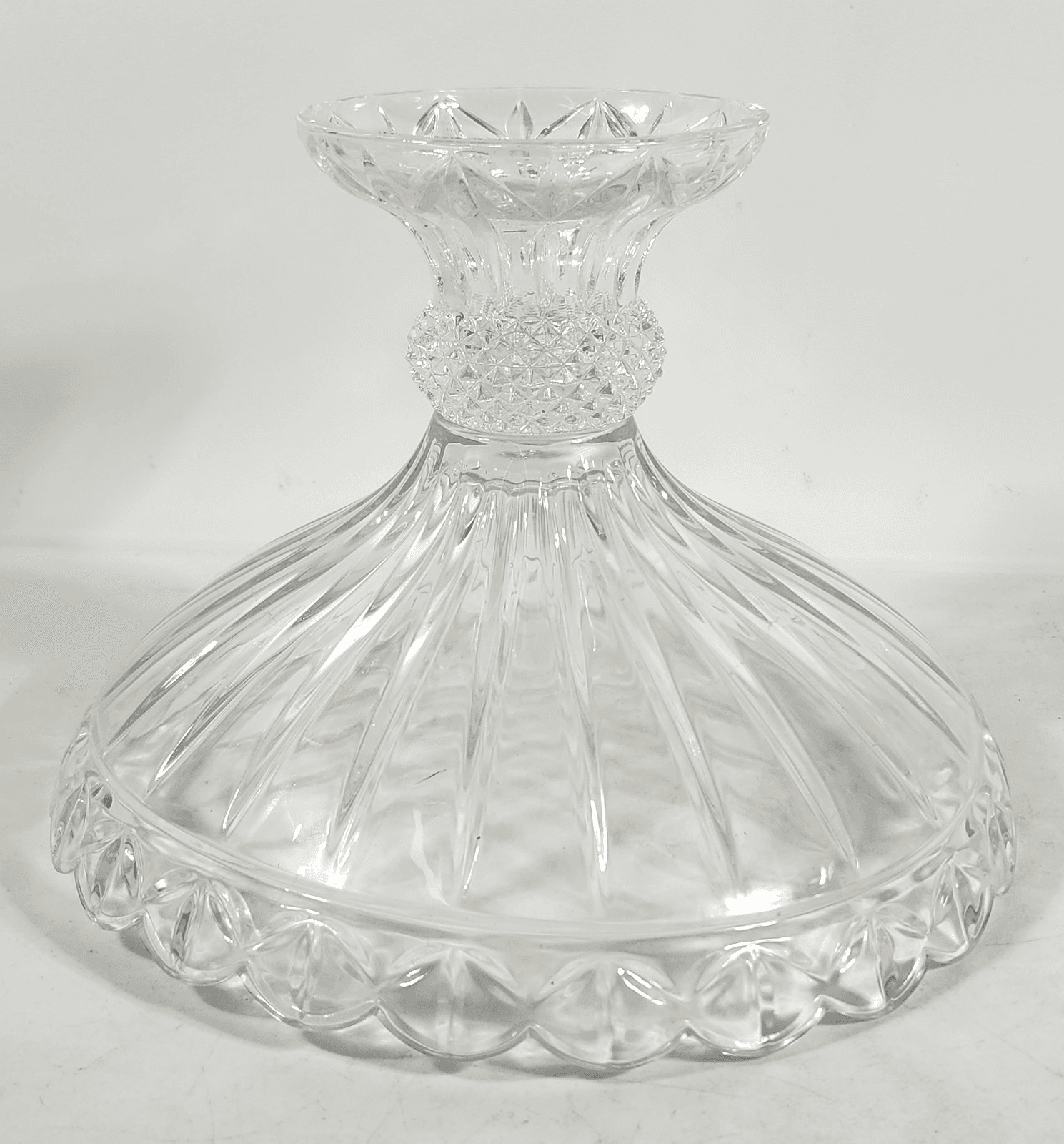 Vtg Godinger Olympia Leaded Crystal Pedestal Centerpiece Compote Bowl Holidays - Thumbnail 7