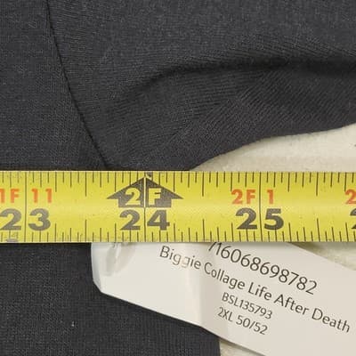 Biggie Smalls Life After Death Hip Hop Black Graphic T-Shirt Size 2XL NEW - Thumbnail 2