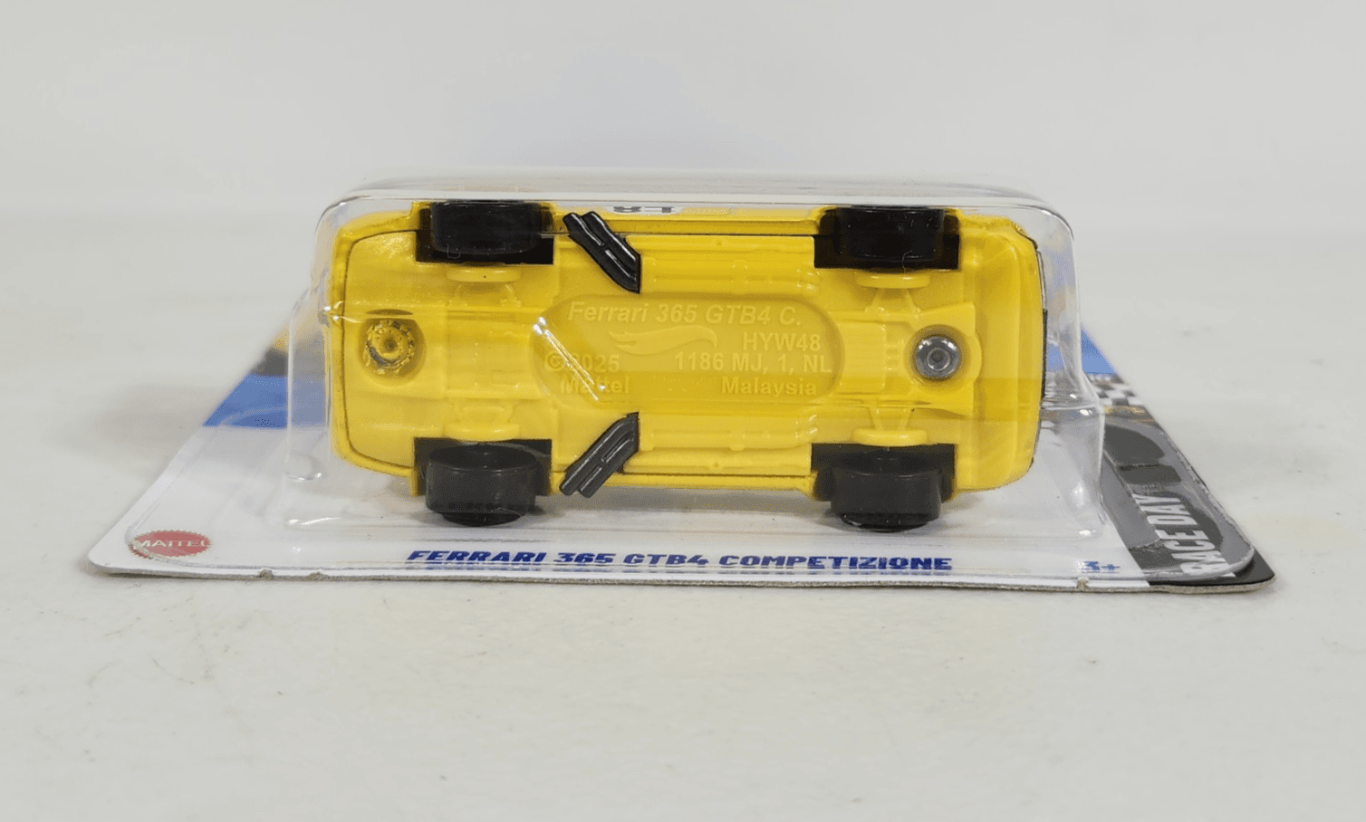 2025 Hot Wheels Ferrari 365 GTB4 Competizione Race Day Yellow Car 1/64 Toy NEW - Thumbnail 4