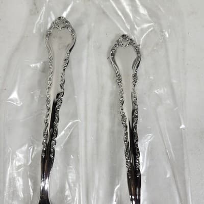 International Stainless GIGI Deluxe Stainless Serving Spoon Fork Utensils NEW - Thumbnail 3
