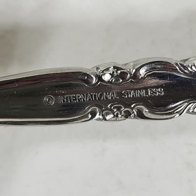 International Stainless GIGI Deluxe Stainless Serving Spoon Fork Utensils NEW - Thumbnail 5