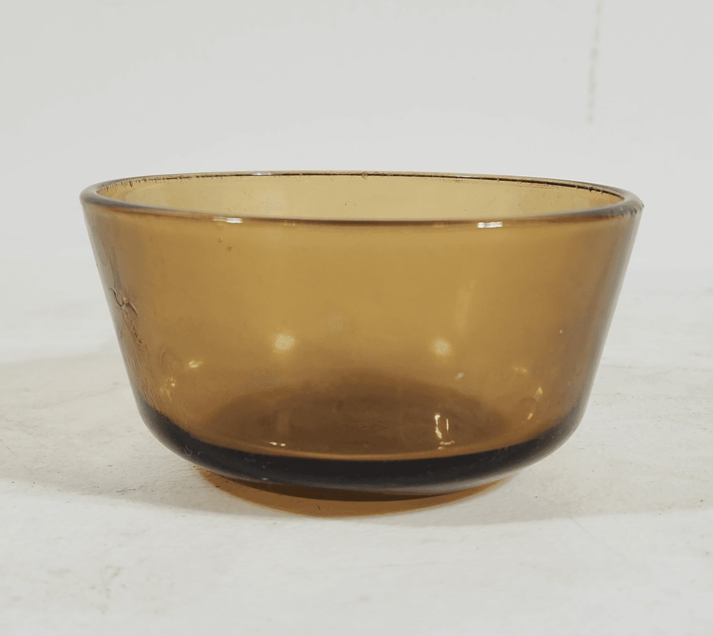 Vintage Anchor Hocking 434 Custard Cup Ramekin Oven Proof 4” Amber USA - Thumbnail 4
