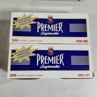 Premier supermatic King Size Filtered Cigarette Tubes RYO Kits & Maker Machines - Thumbnail 5