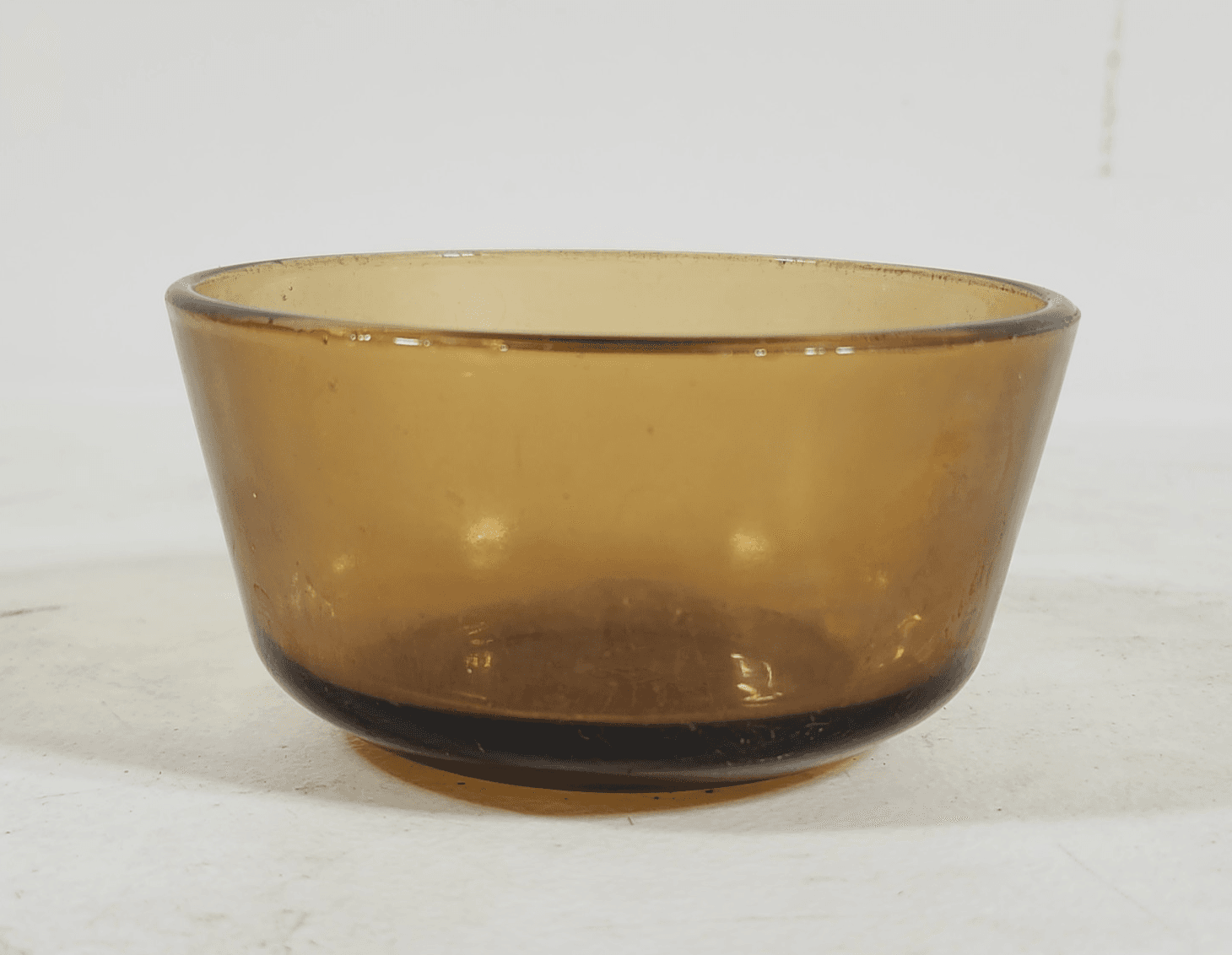 Vintage Anchor Hocking 434 Custard Cup Ramekin Oven Proof 4” Amber USA