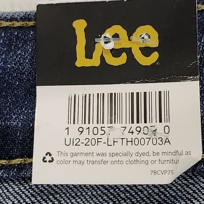 ​Lee Women's Size 10 Jeans Regular Fit Straight Leg Mid Rise Blue Denim NEW - Thumbnail 7