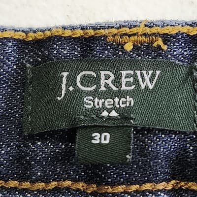 J.Crew Women's 30 Jeans Toothpick Skinny Low Rise Blue Denim - Thumbnail 7
