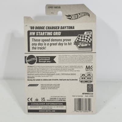 2026 Hot Wheels '69 Dodge Charger Daytona HW Starting Grid Car 1/64 Toy Vehicle - Thumbnail 5