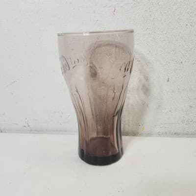 Vintage Purple Coca Cola Drinking Glass Cup Home Bar Decor - Thumbnail 3