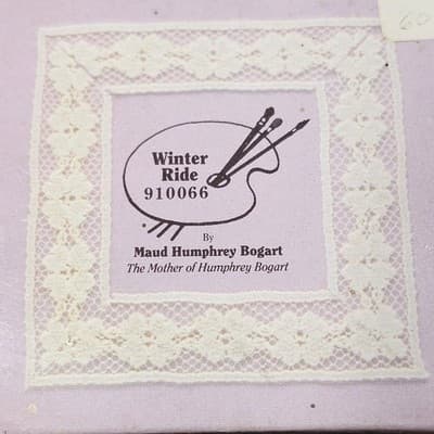 Maud Humphrey Bogart Hamilton Winter Ride Figurine 4" Home Decor - Thumbnail 3