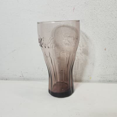 Vintage Purple Coca Cola Drinking Glass Cup Home Bar Decor - Thumbnail 2