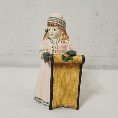 Maud Humphrey Bogart Hamilton Winter Ride Figurine 4" Home Decor - Thumbnail 5