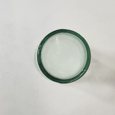 Coca Cola Green Glass Tumblers 6.25” Embossed Logo Vintage Style Cup - Thumbnail 7